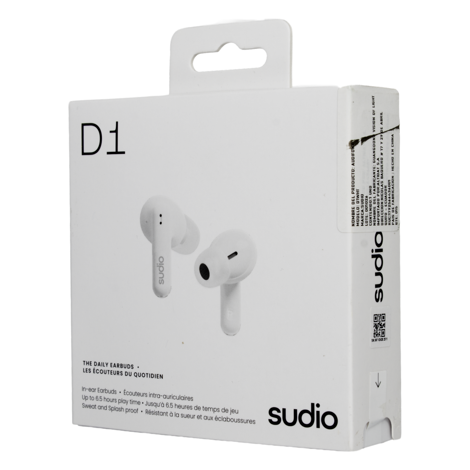 Audífonos In Ear Modelo D1 Blanco SUDIO Bluetooth 5,4