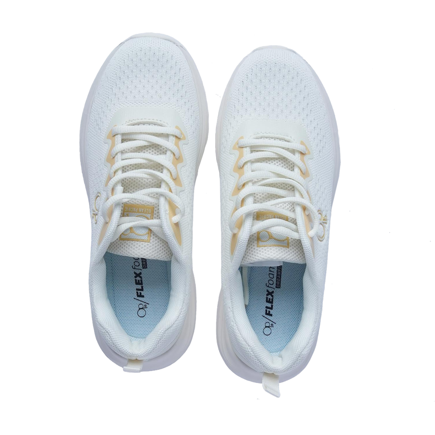 Zapatos Deportivos Blancos Con Cordones OP