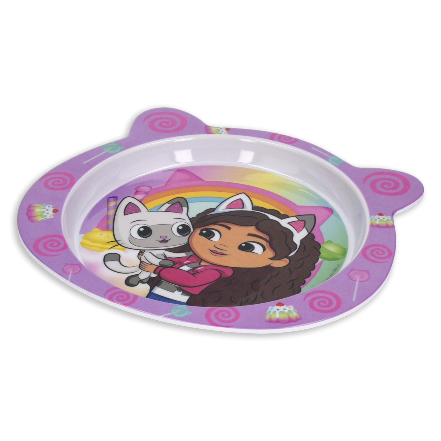 Plato Infantil De Melamina Diseño Gaby’s Dollhouse DISNEY 15X4.5 Cm