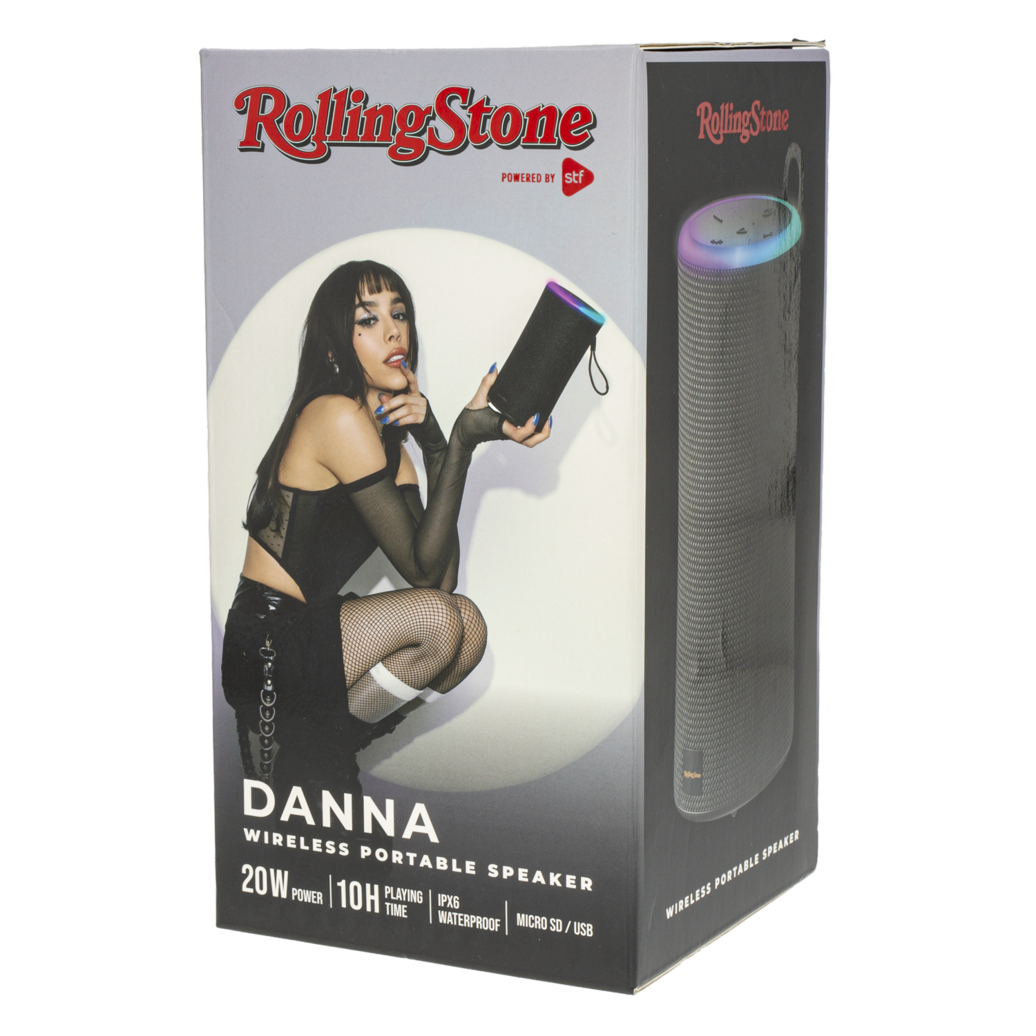 Parlante Portátil Inalámbrico Con Luz Led Danna ROLLING STONE 20 W