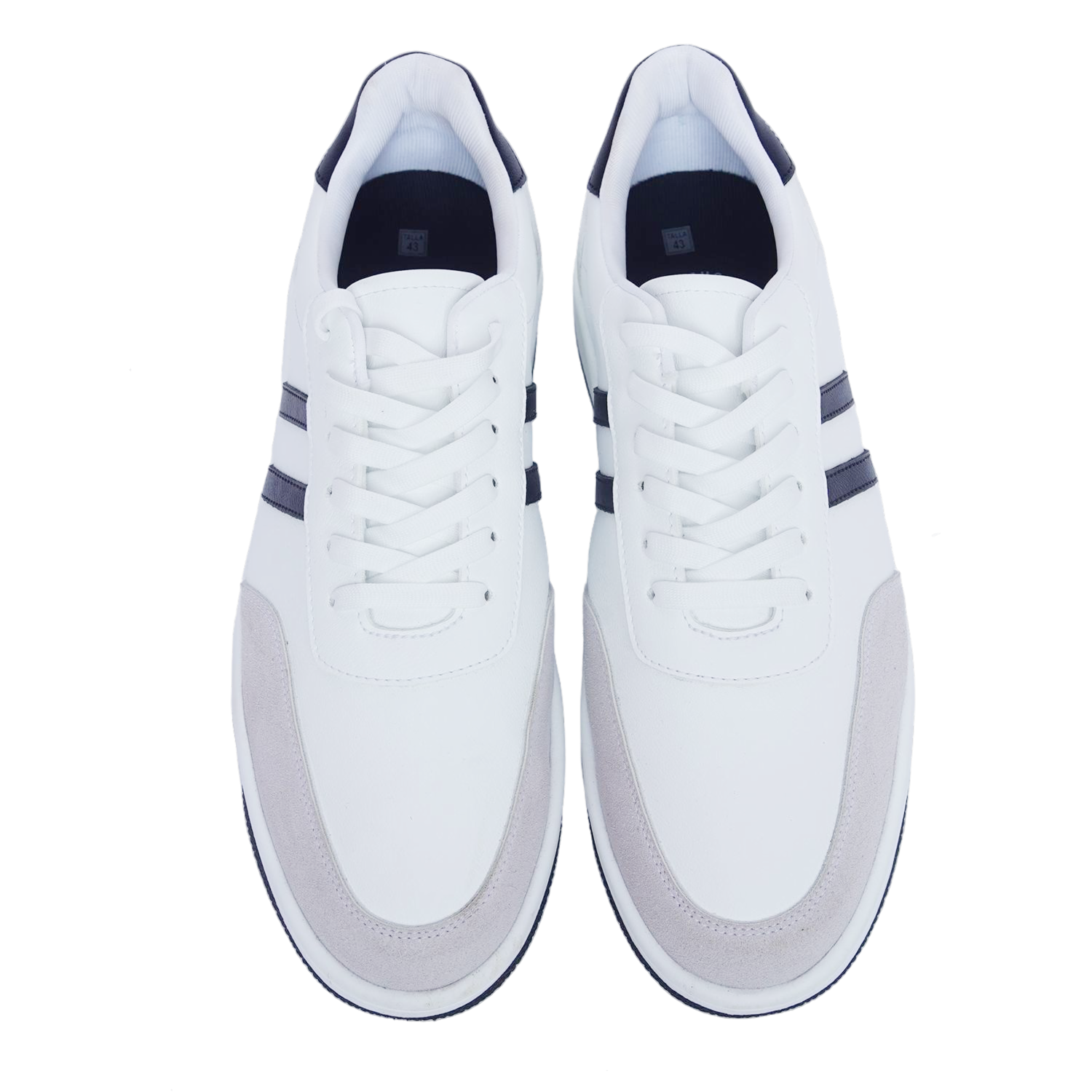 Zapatos Urbanos Con Cordones Blanco Con Beige GOB