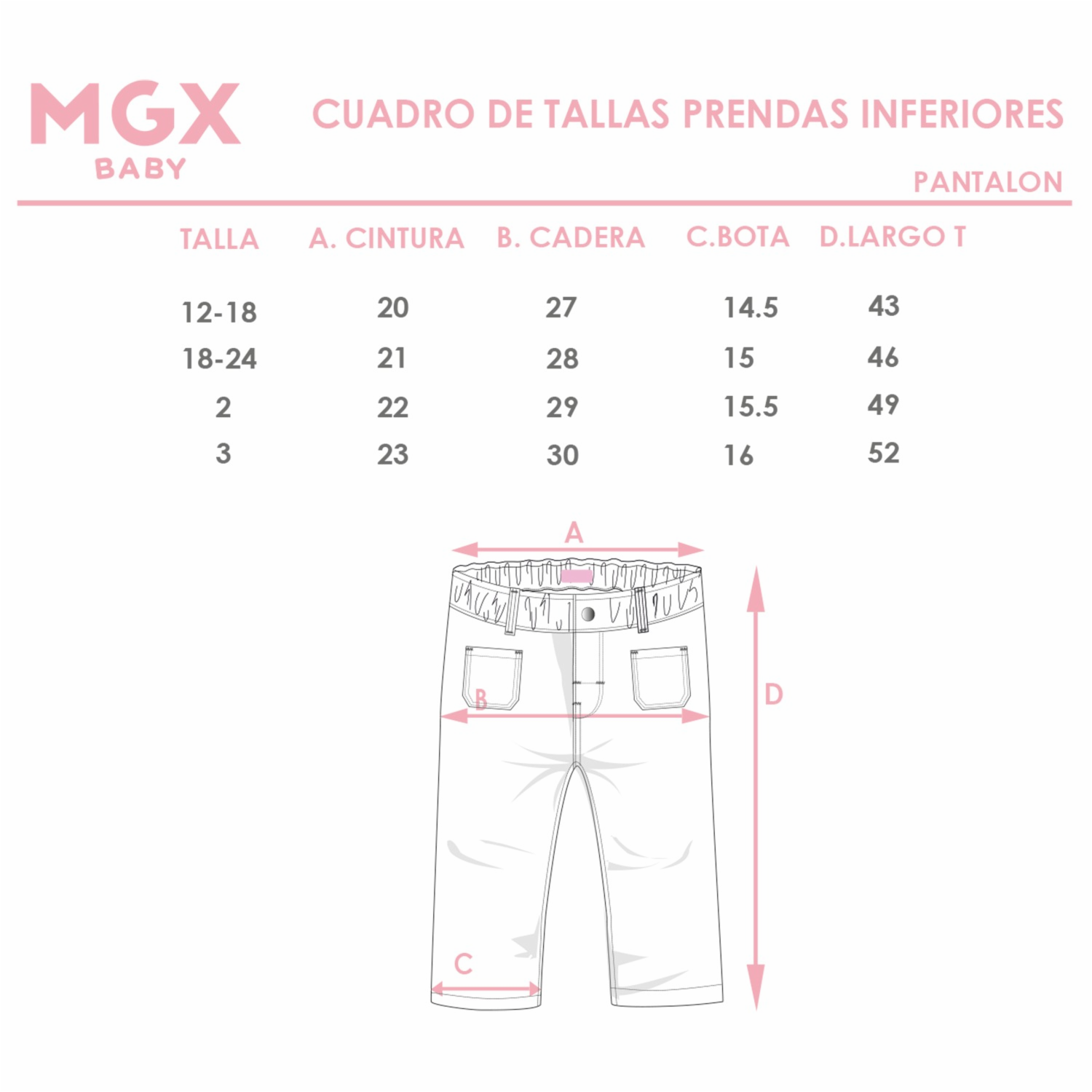 Jean Celeste Pretina Mixta Con Bolsillos MGX