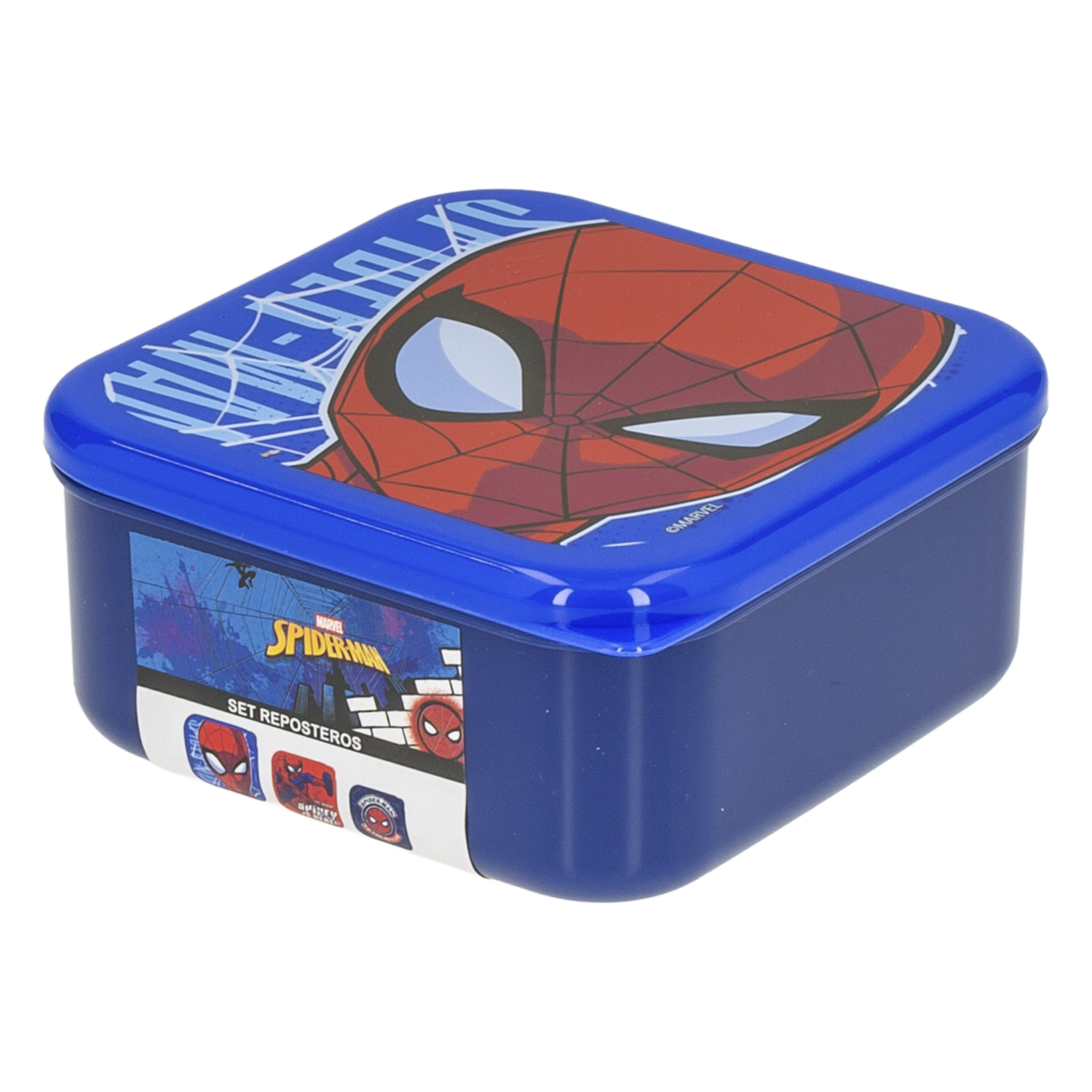 Set De Reposteros Plásticos Ultimate Spiderman DISNEY X3 Piezas