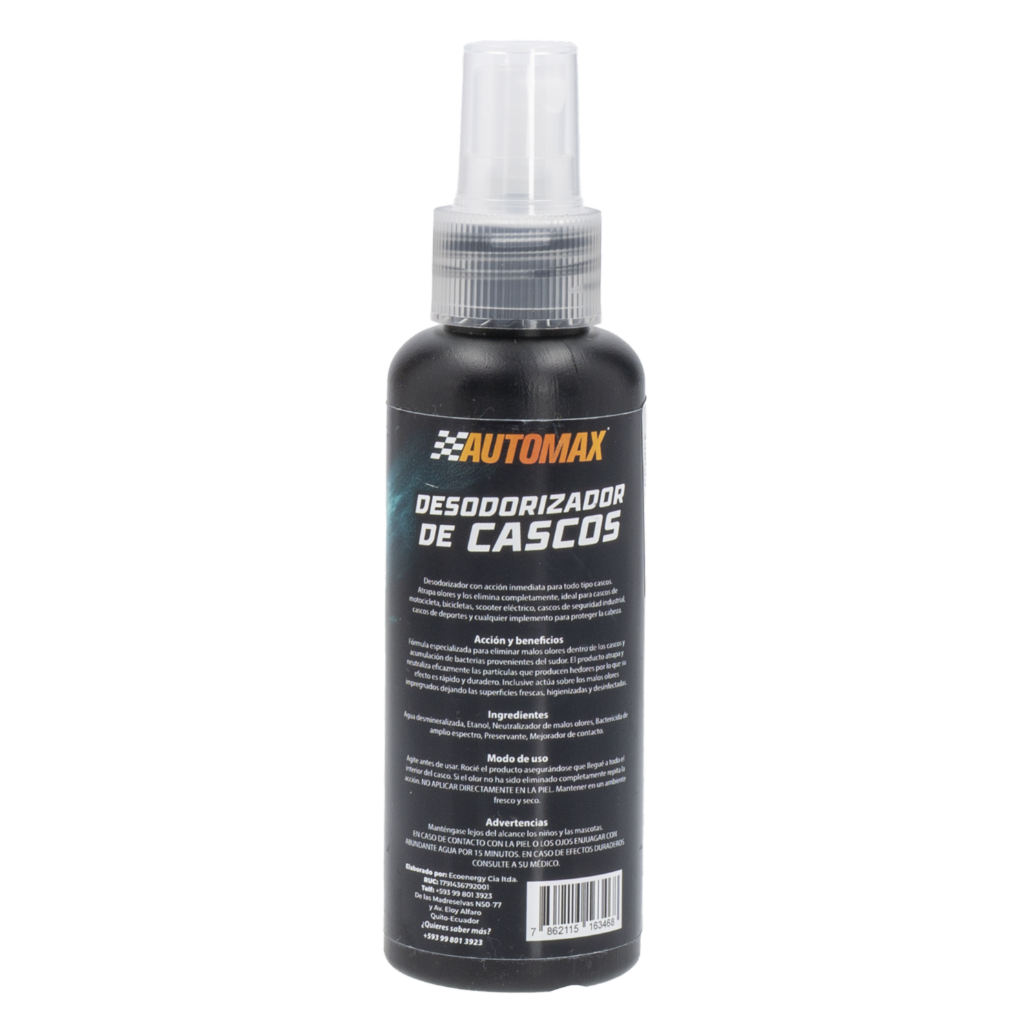 Desodorizador De Cascos Al Instante AUTOMAX 120 Ml