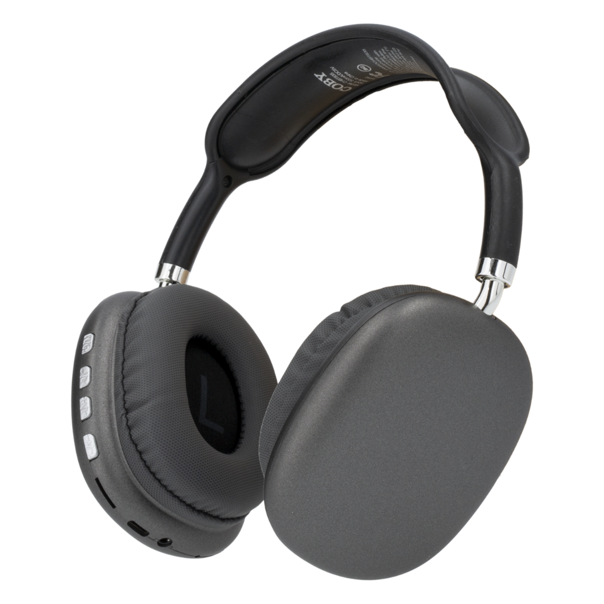 Audífonos Plegables Tipo Diadema Modelo CHBT835 Plata COBY
