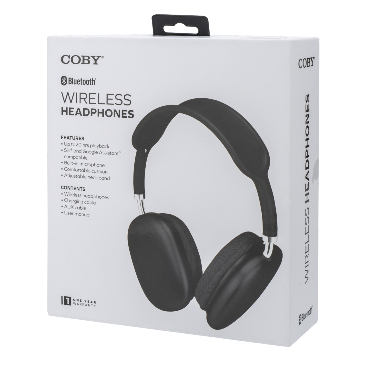 Audífonos Plegables Tipo Diadema Modelo CHBT835 Plata COBY
