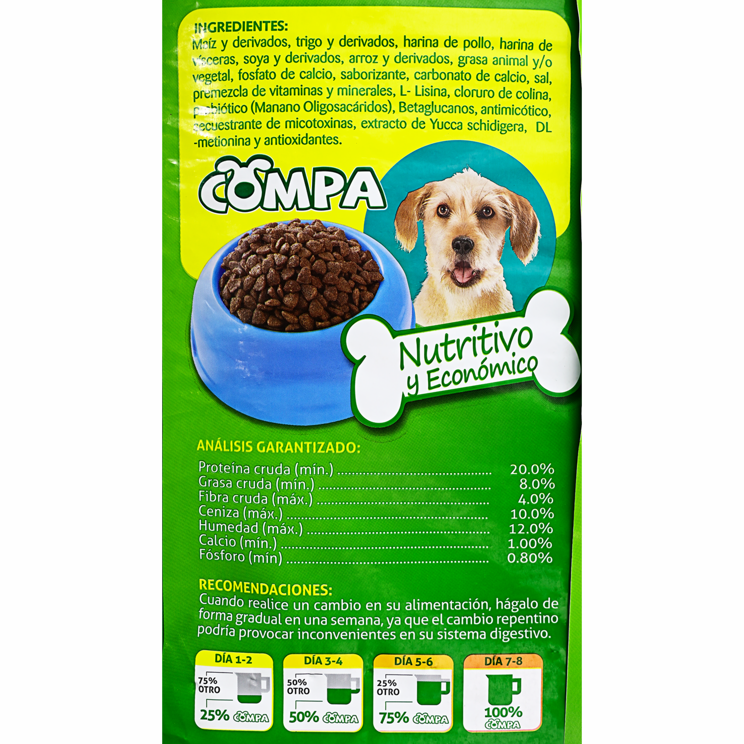 Alimento Para Perros Cachorros Todas Las Razas Sabor A Pollo COMPA 30 Kg