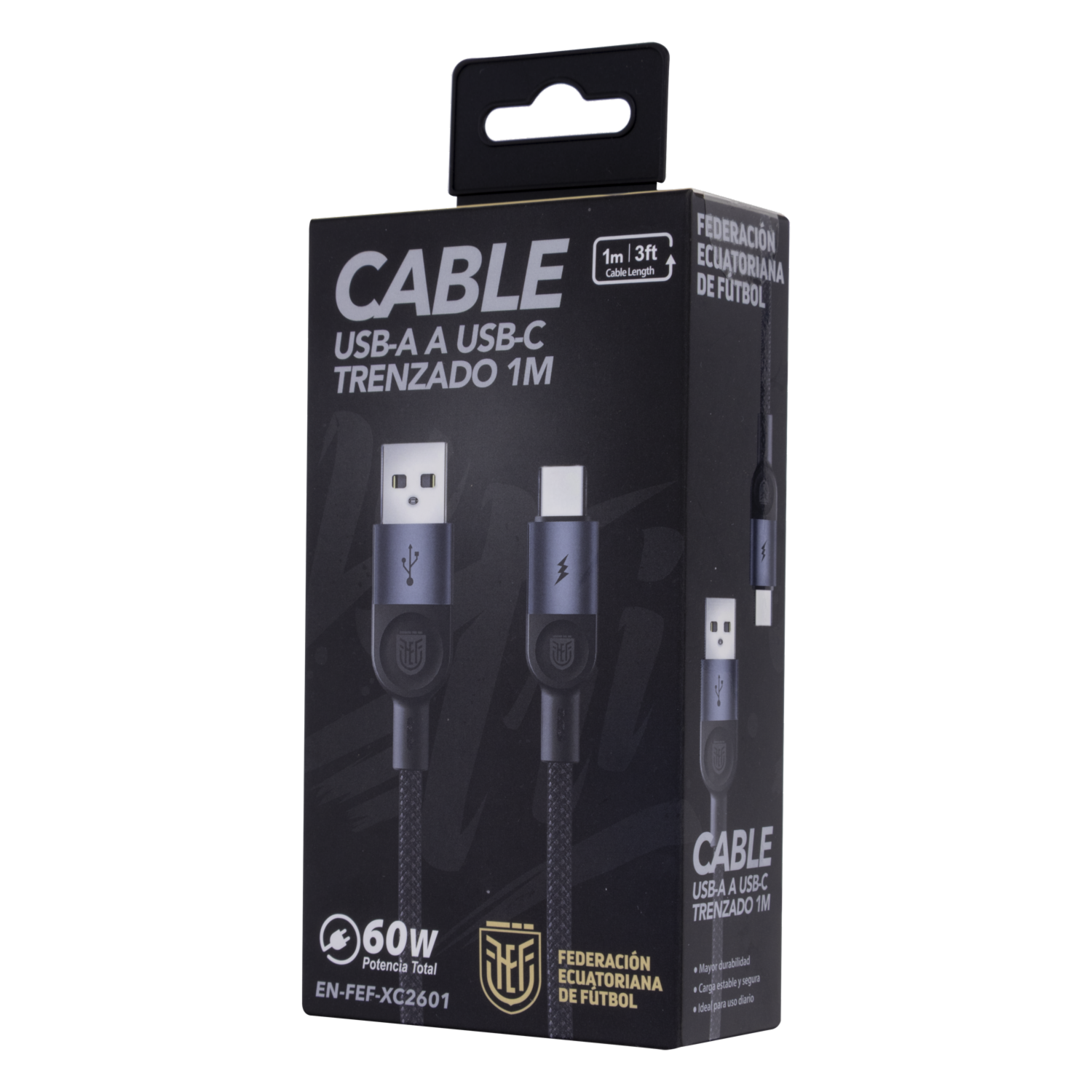 Cable Trenzado De Usb C A Usb C 60W FEF