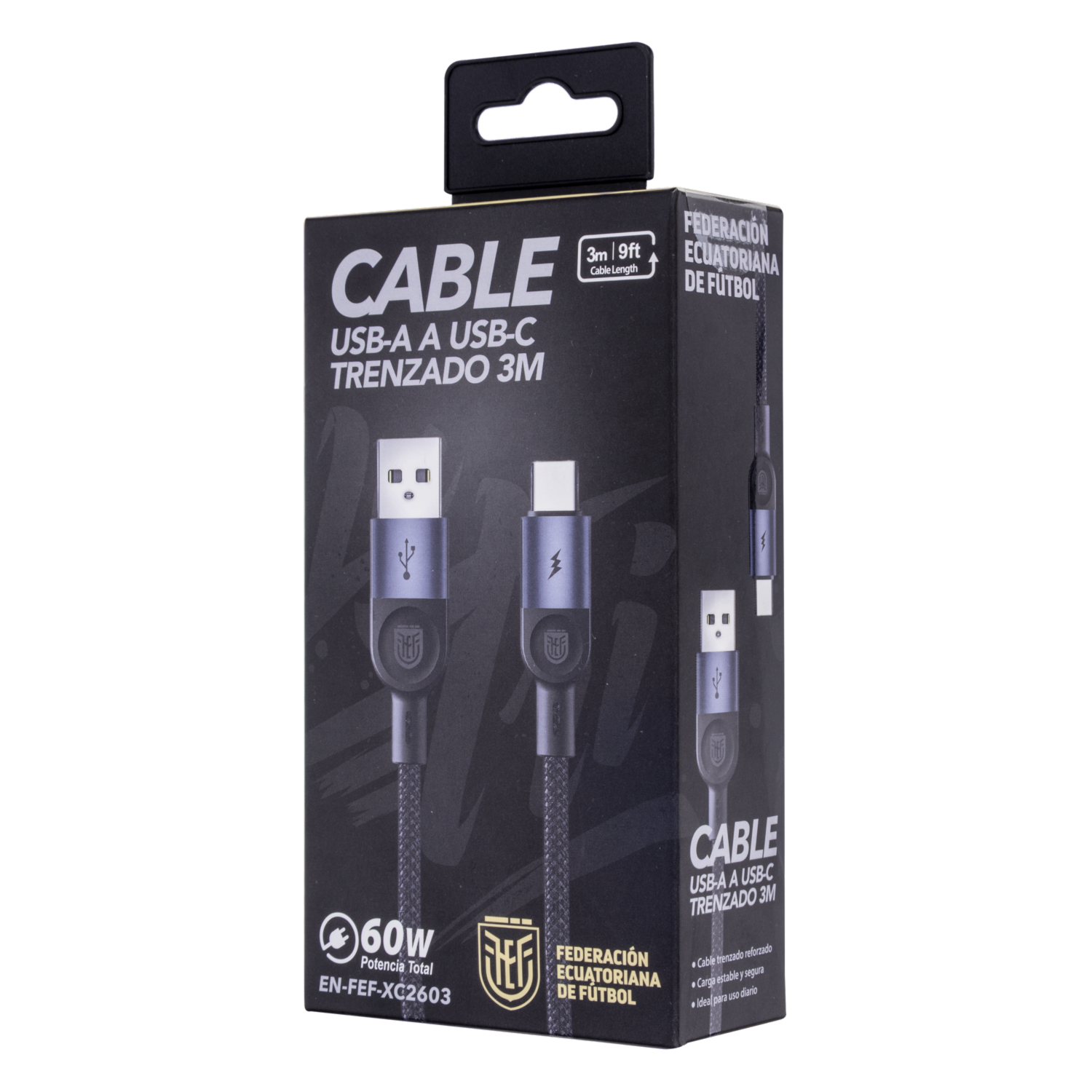 Cable Trenzado De Usb C A Usb C 60W FEF
