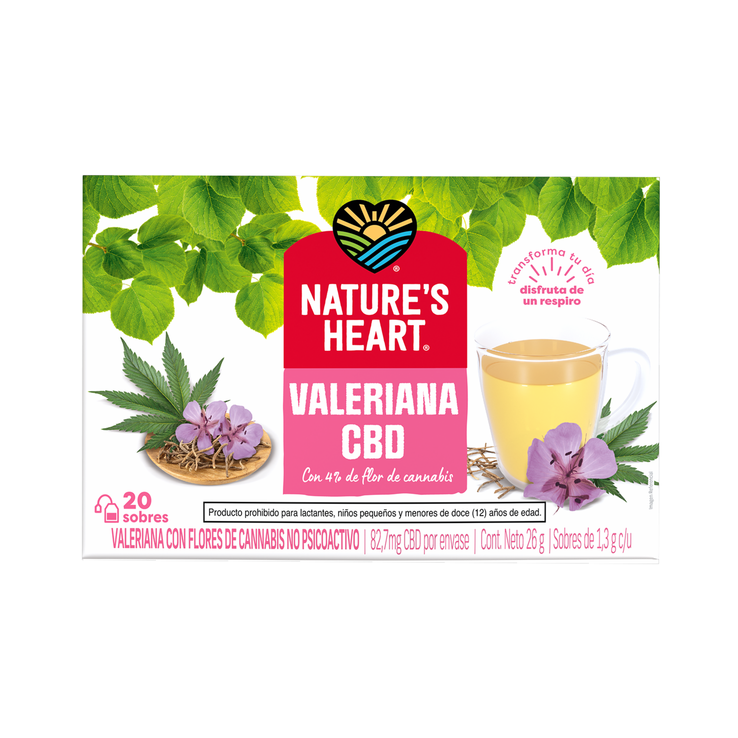 Té Con CBD No Psicoactivo NATURE´S HEART 26 G