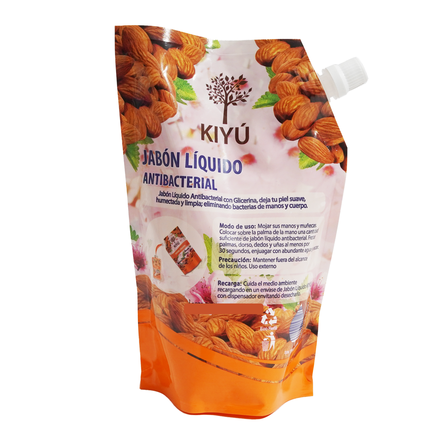 Jabón Líquido Antibacterial De Almendra KIYÚ 650 Ml
