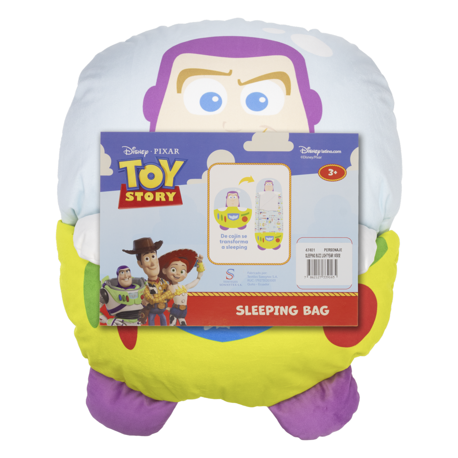 Sleeping Sleeping Bag Buzz Lightyear DISNEY 145X92 Cm