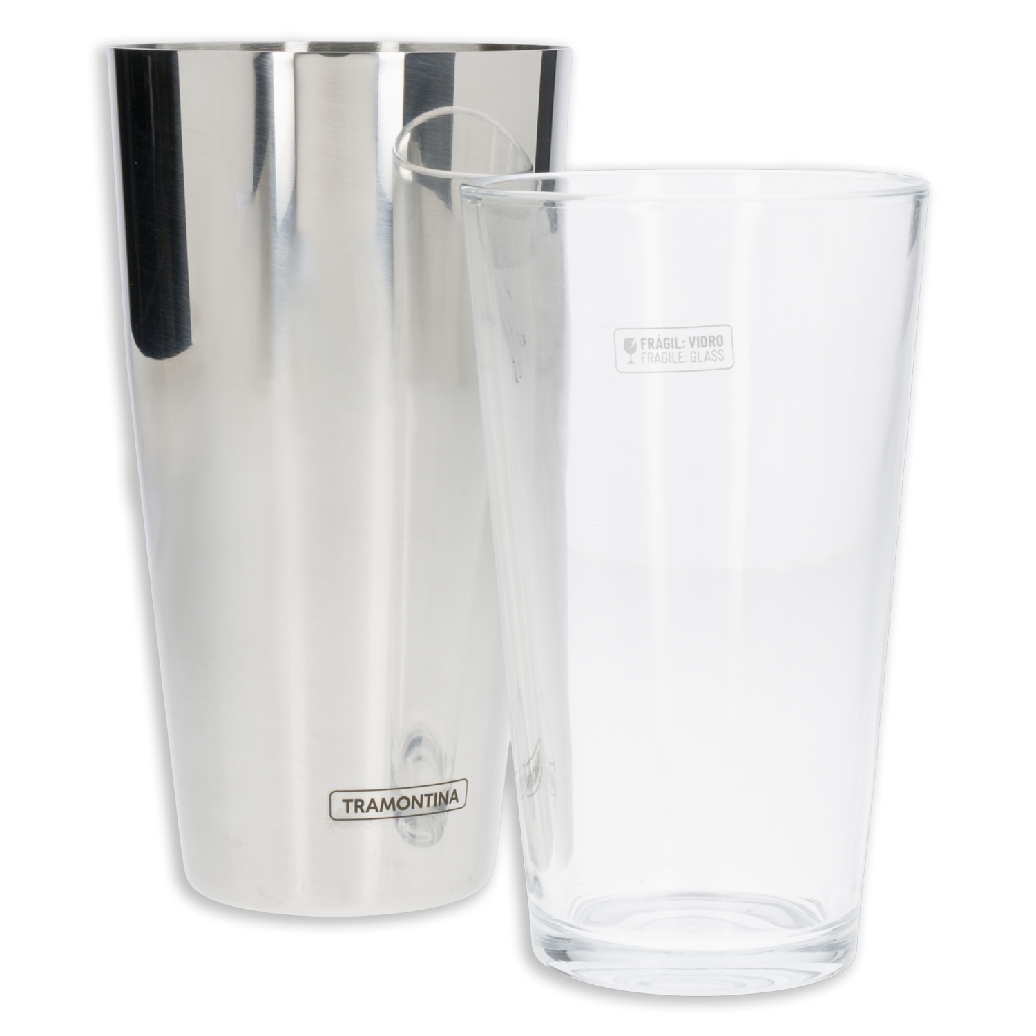 Coctelera Boston Con Tapa De Vidrio TRAMONTINA 700 Ml