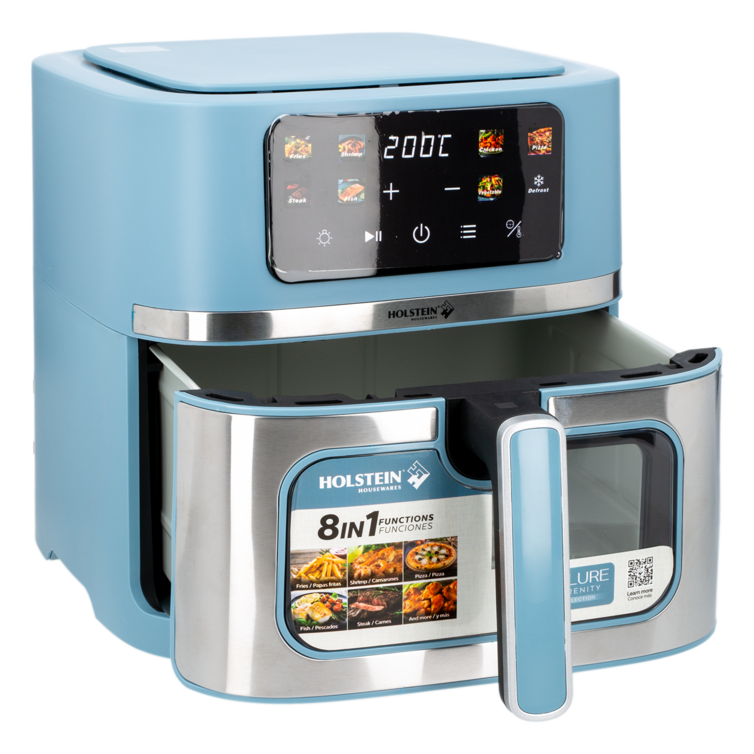 Air Fryer Digital 8 En 1 HOLSTEIN 8 Litros